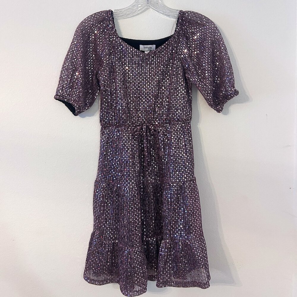 Speechless Girls Purple Sparkle Dress Size 10